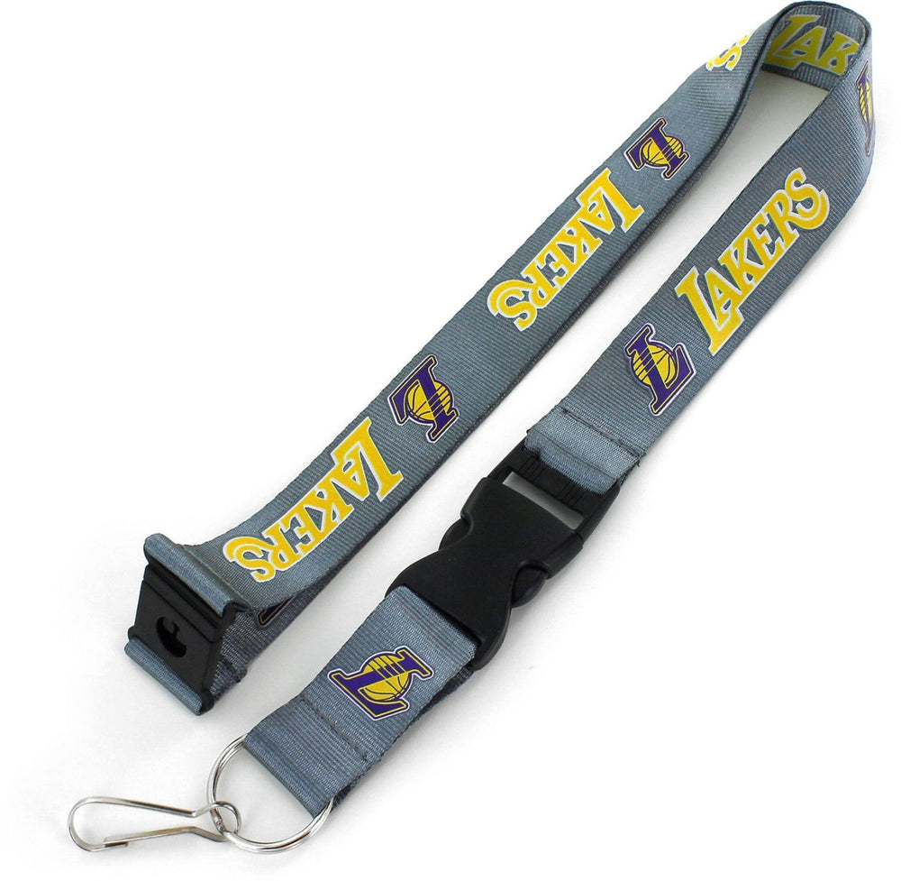 WHOLESALE LOS ANGELES LAKERS (CHARCOAL) TEAM LANYARD