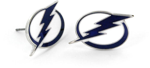 WHOLESALE TAMPA BAY LIGHTNING TEAM POST EARRINGS