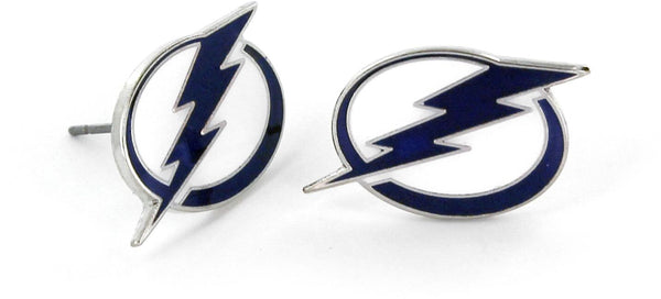 WHOLESALE TAMPA BAY LIGHTNING TEAM POST EARRINGS