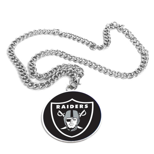WHOLESALE LAS VEGAS RAIDERS (SILVER) TEAM EMBLEM NECKLACE