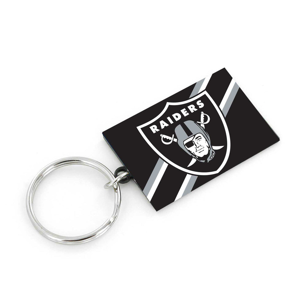 WHOLESALE LAS VEGAS RAIDERS STRIPED KEYCHAIN