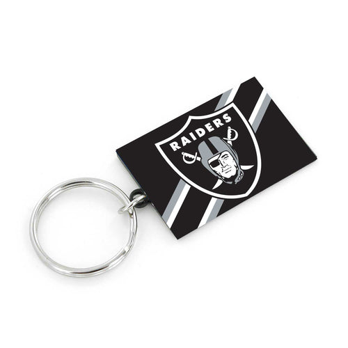 WHOLESALE LAS VEGAS RAIDERS STRIPED KEYCHAIN