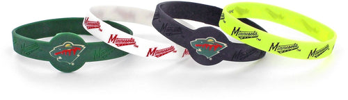 WHOLESALE MINNESOTA WILD SILICONE BRACELET 4-PACK