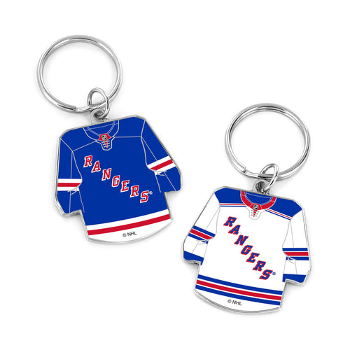 WHOLESALE NEW YORK RANGERS REVERSIBLE HOME/AWAY JERSEY KEYCHAIN