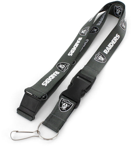 WHOLESALE LAS VEGAS RAIDERS (CHARCOAL) TEAM LANYARD