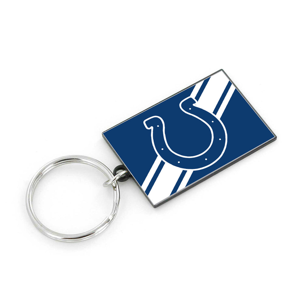 INDIANAPOLIS COLTS STRIPED KEYCHAIN