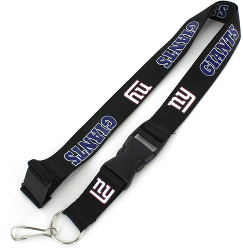 WHOLESALE NEW YORK GIANTS (BLACK) TEAM LANYARD