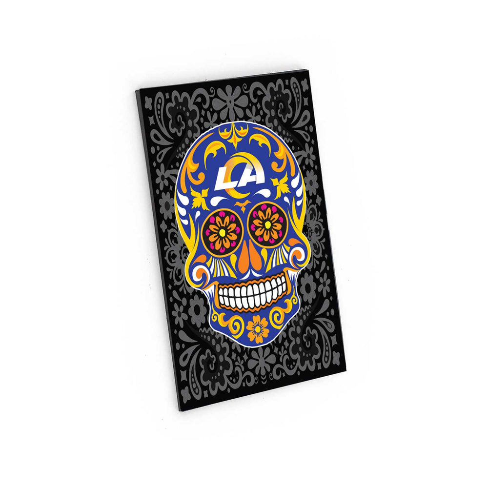 WHOLESALE LOS ANGELES RAMS SUGAR SKULL PATTERN MAGNET