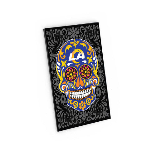WHOLESALE LOS ANGELES RAMS SUGAR SKULL PATTERN MAGNET