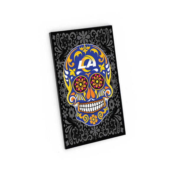 WHOLESALE LOS ANGELES RAMS SUGAR SKULL PATTERN MAGNET