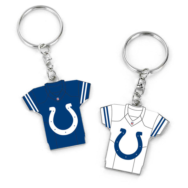 INDIANAPOLIS COLTS REVERSIBLE HOME/AWAY JERSEY KEYCHAIN