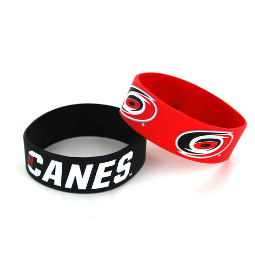 CAROLINA HURRICANES WIDE BRACELETS (2-PACK)