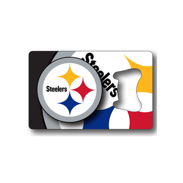 WHOLESALE PITTSBURGH STEELERS CREDIT CARD BOTTLE OPENER MAGNET