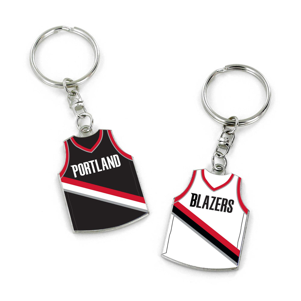 WHOLESALE PORTLAND TRAIL BLAZERS REVERSIBLE HOME/AWAY JERSEY KEYCHAIN