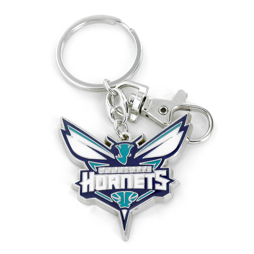 WHOLESALE CHARLOTTE HORNETS TEAM LOGO HEAVYWEIGHT KEYCHAIN