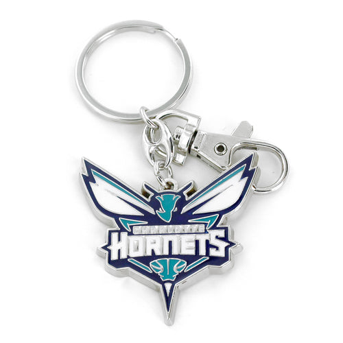 WHOLESALE CHARLOTTE HORNETS TEAM LOGO HEAVYWEIGHT KEYCHAIN