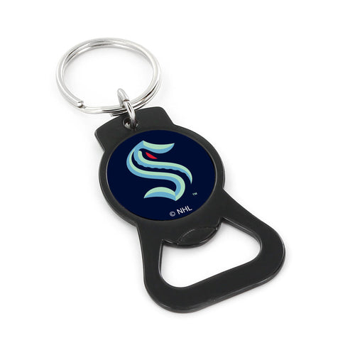 WHOLESALE SEATTLE KRAKEN (BLACK) BOTTLE OPENER KEYCHAIN