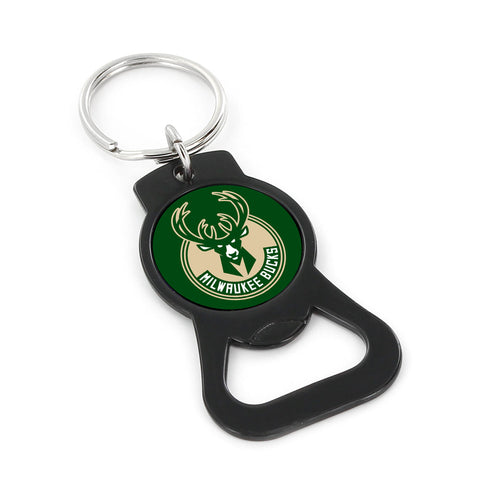 WHOLESALE MILWAUKEE BUCKS (BLACK) BOTTLE OPENER KEYCHAIN