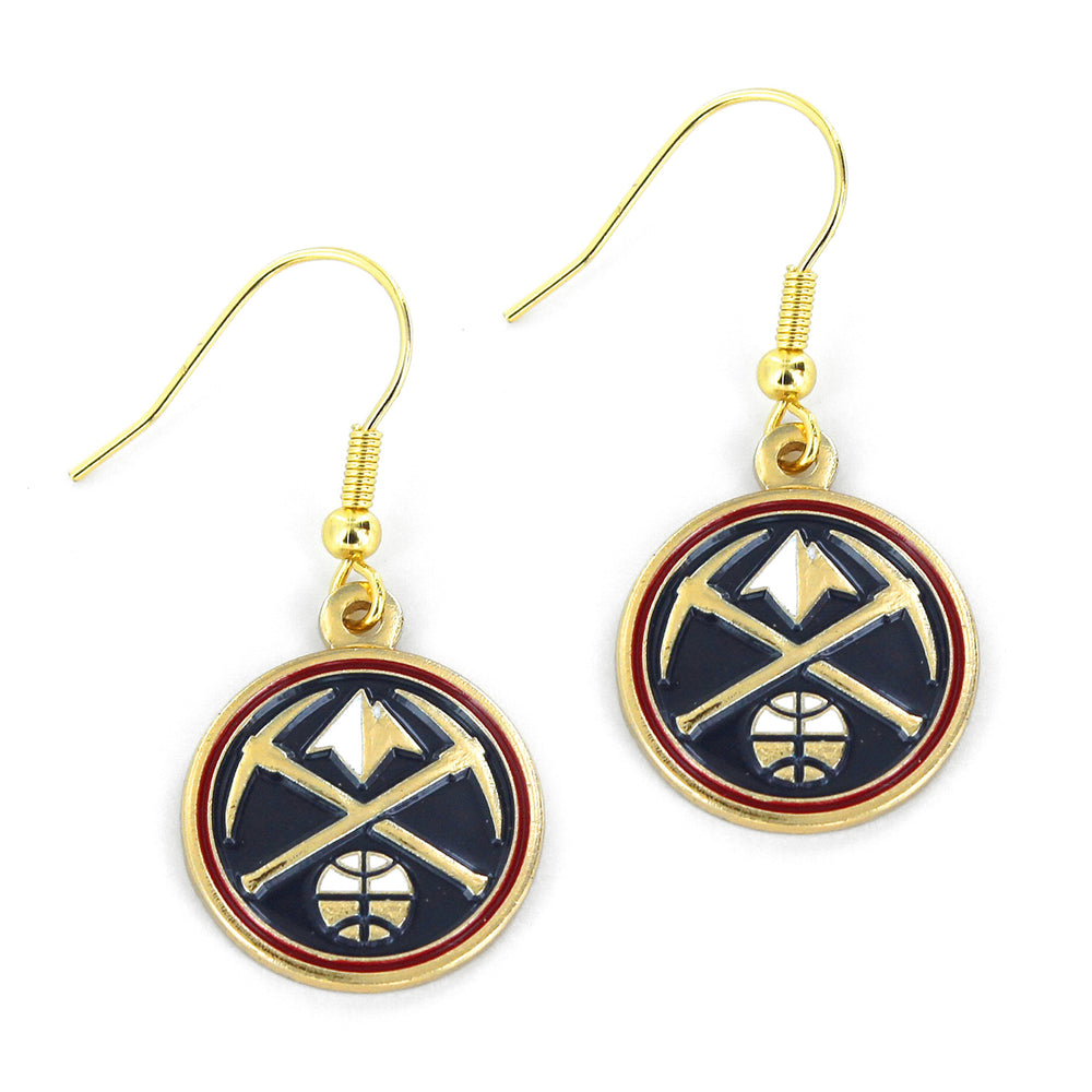 WHOLESALE DENVER NUGGETS LOGO DANGLER EARRINGS