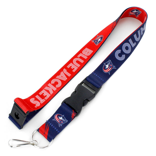 WHOLESALE COLUMBUS BLUE JACKETS CROSSFADE LANYARD