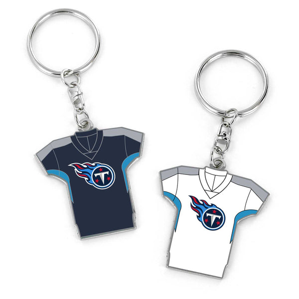 WHOLESALE TENNESSEE TITANS REVERSIBLE HOME/AWAY JERSEY KEYCHAIN