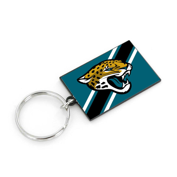 WHOLESALE JACKSONVILLE JAGUARS STRIPED KEYCHAIN