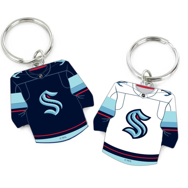 WHOLESALE SEATTLE KRAKEN HOME/AWAY REVERSIBLE KEYCHAIN