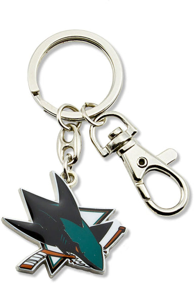 WHOLESALE SAN JOSE SHARKS TEAM LOGO HEAVYWEIGHT KEYCHAIN