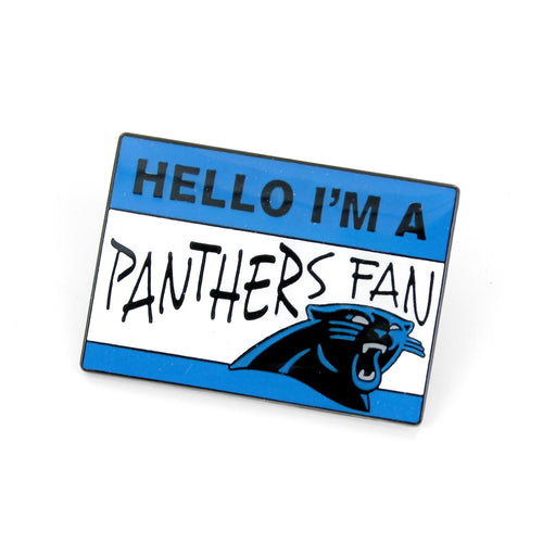 CAROLINA PANTHERS NAME TAG PIN