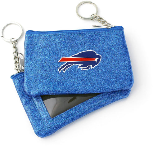 WHOLESALE BUFFALO BILLS (BLUE) SPARKLE COIN PURSE (OC)