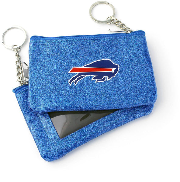 WHOLESALE BUFFALO BILLS (BLUE) SPARKLE COIN PURSE (OC)