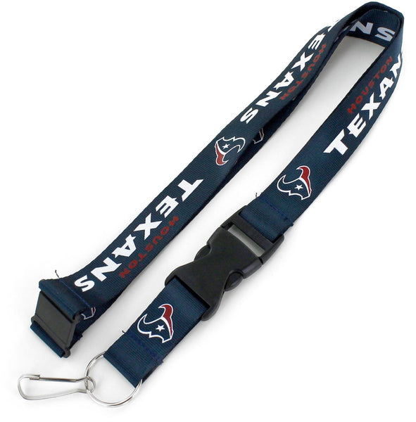 WHOLESALE HOUSTON TEXANS (NAVY) TEAM LANYARD