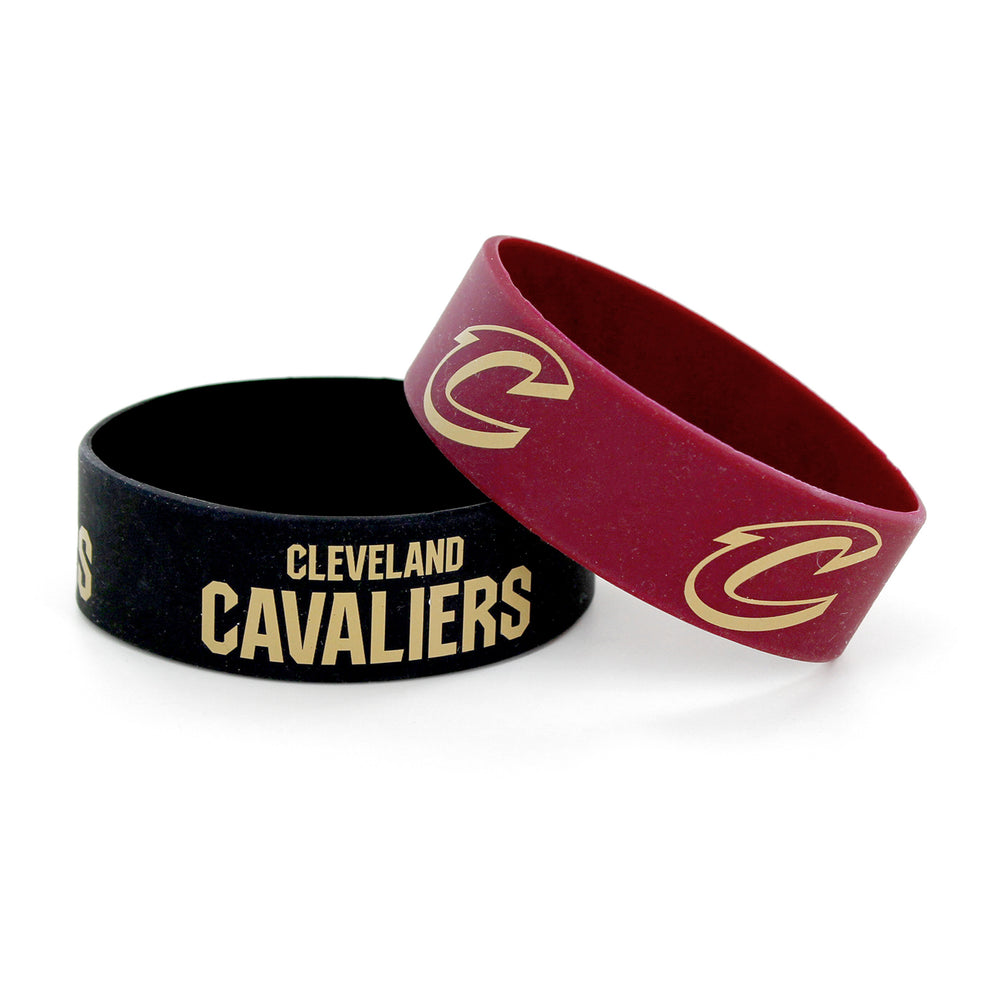WHOLESALE CLEVELAND CAVALIERS WIDE BRACELETS (2 PACK)