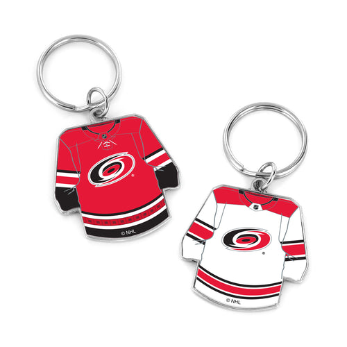 WHOLESALE CAROLINA HURRICANES REVERSIBLE HOME/AWAY JERSEY KEYCHAIN