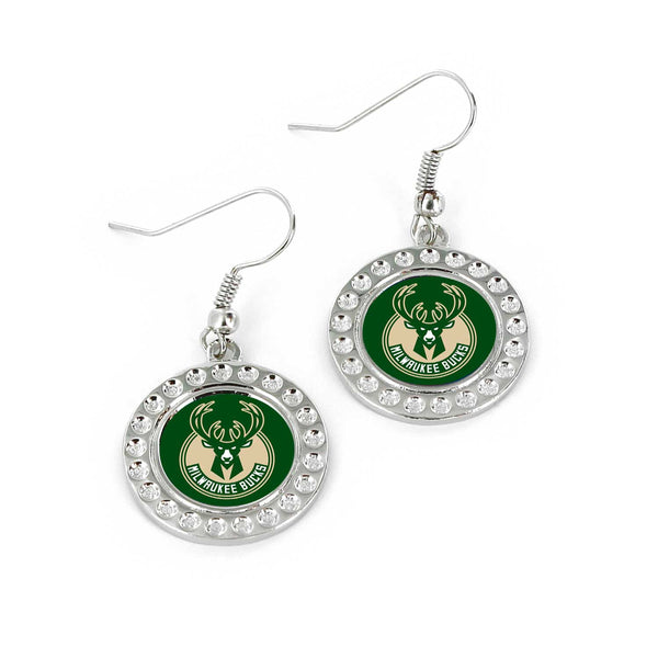 WHOLESALE MILWAUKEE BUCKS DIMPLE EARRINGS
