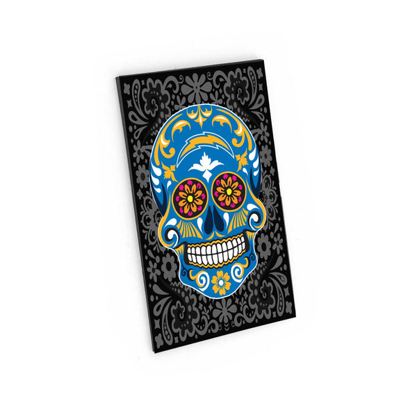 WHOLESALE LOS ANGELES CHARGERS SUGAR SKULL PATTERN MAGNET