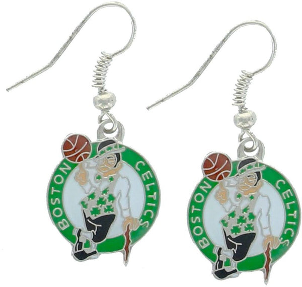 WHOLESALE BOSTON CELTICS LOGO DANGLER EARRINGS