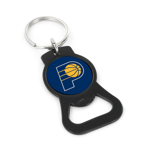 INDIANA PACERS (BLACK) BOTTLE OPENER KEYCHAIN