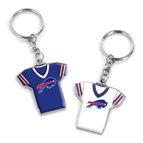 WHOLESALE BUFFALO BILLS REVERSIBLE HOME/AWAY JERSEY KEYCHAIN