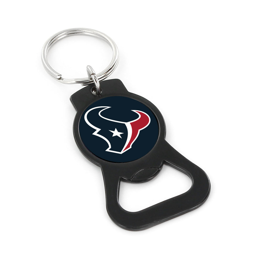 WHOLESALE HOUSTON TEXANS (BLACK) BOTTLE OPENER KEYCHAIN