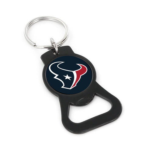 WHOLESALE HOUSTON TEXANS (BLACK) BOTTLE OPENER KEYCHAIN