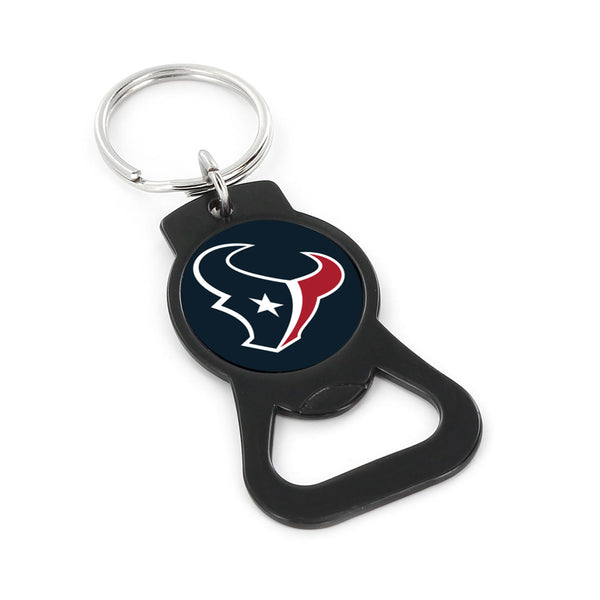 WHOLESALE HOUSTON TEXANS (BLACK) BOTTLE OPENER KEYCHAIN