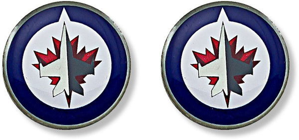 WINNIPEG JETS TEAM POST EARRINGS