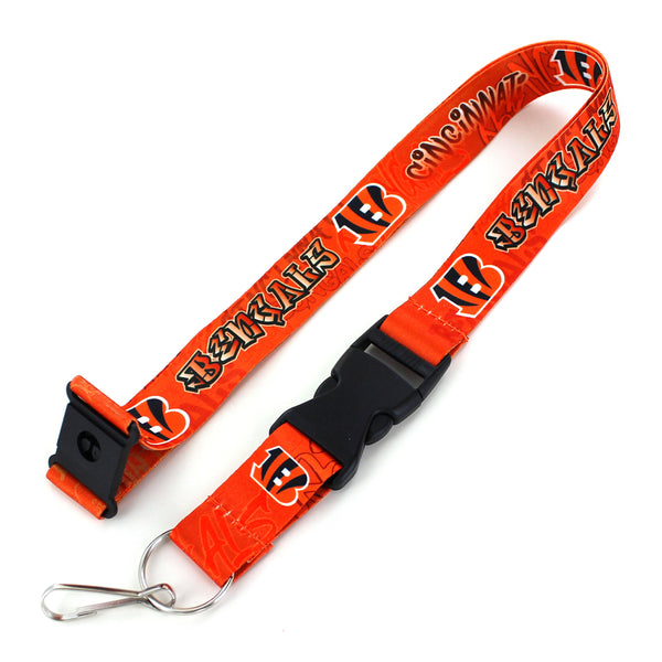 WHOLESALE CINCINNATI BENGALS GRAFFITI LANYARD