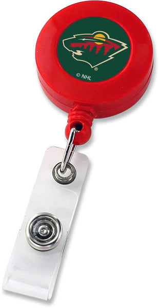 WHOLESALE MINNESOTA WILD (RED) BADGE REEL (NE)