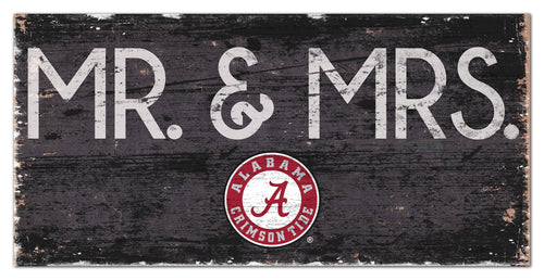 Alabama Crimson Tide 0732-Mr. and Mrs. 6x12