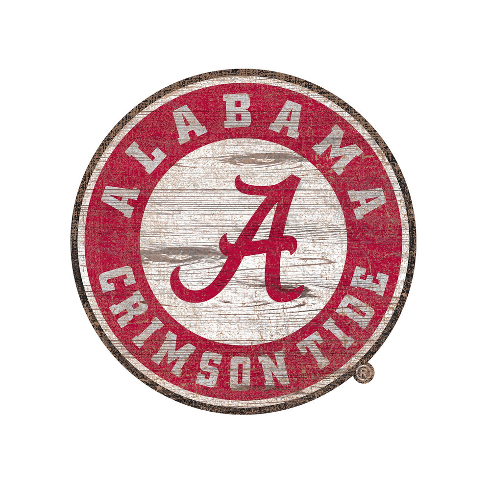 Alabama Crimson Tide 0843-Distressed Logo Cutout 24in