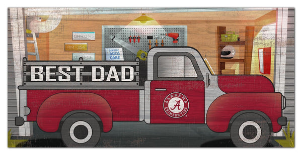 Alabama Crimson Tide 1078-6X12 Best Dad truck sign