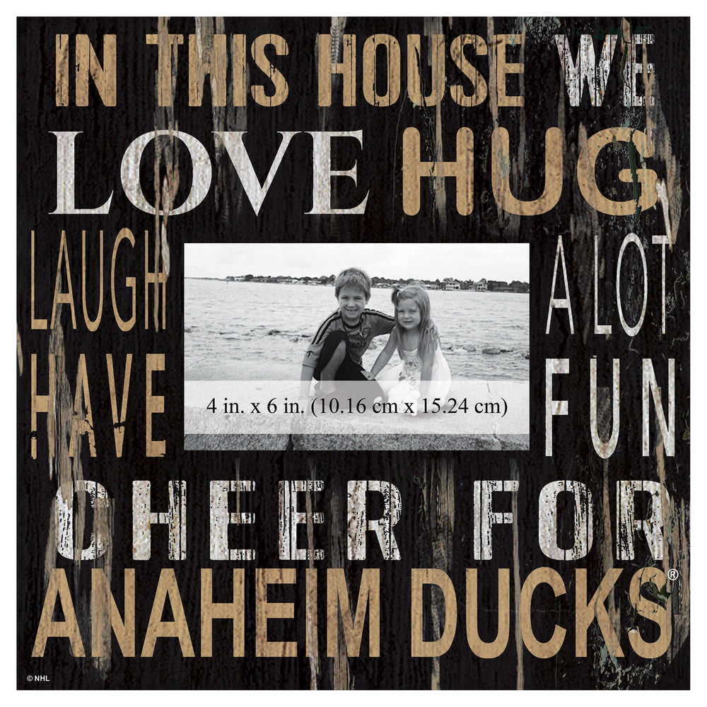 Anaheim Ducks 0734-In This House 10x10 Frame