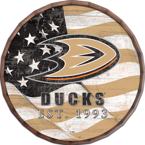 Anaheim Ducks 1002-Flag Barrel Top 16"